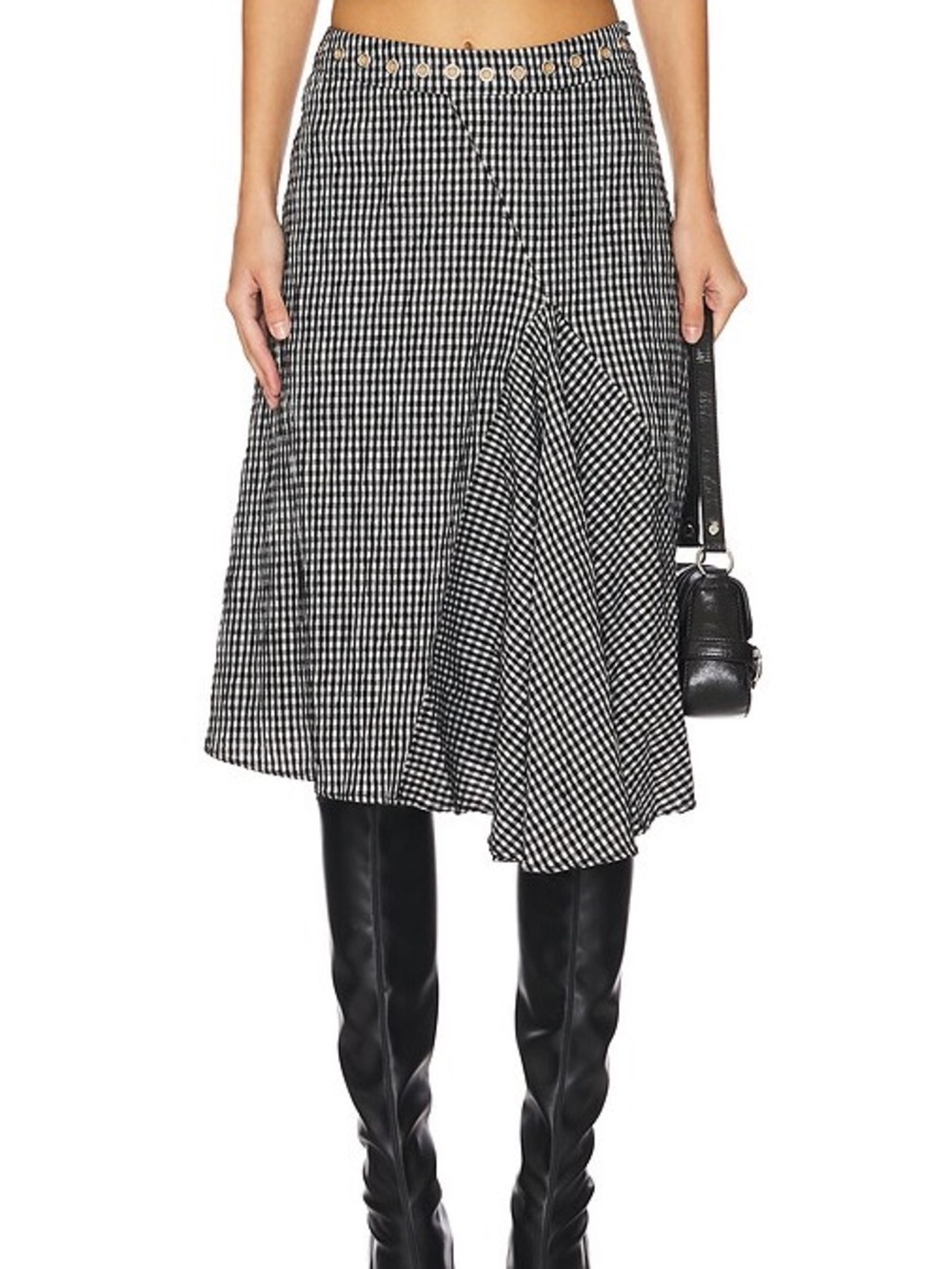 miaou gingham skirt